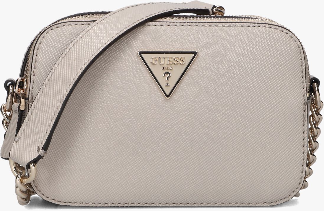 GUESS taupe guess schoudertas noelle crossbody camera