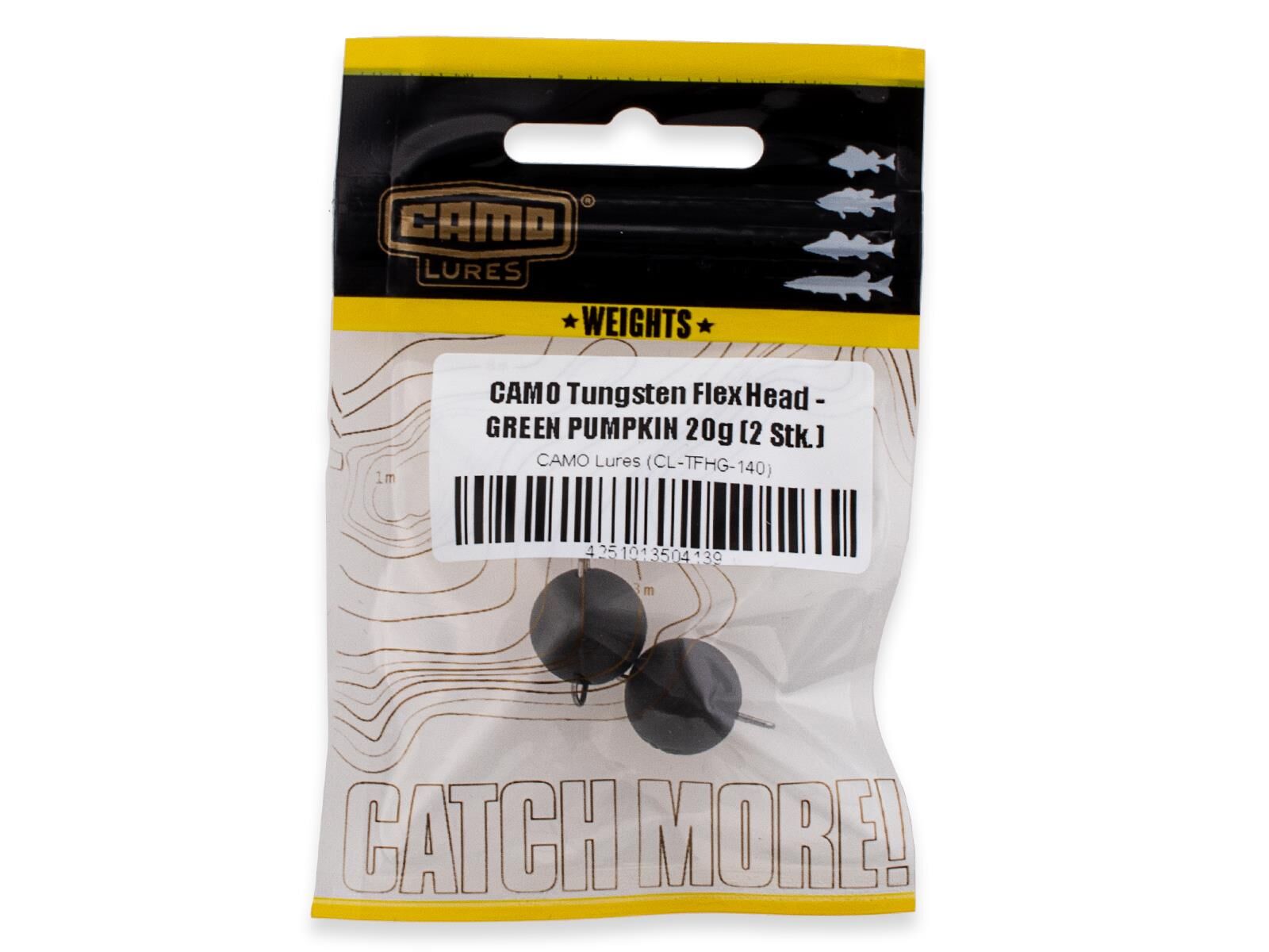 CAMO Tungsten Flexible Head - GREEN PUMPKIN 24g (1 Stk.)