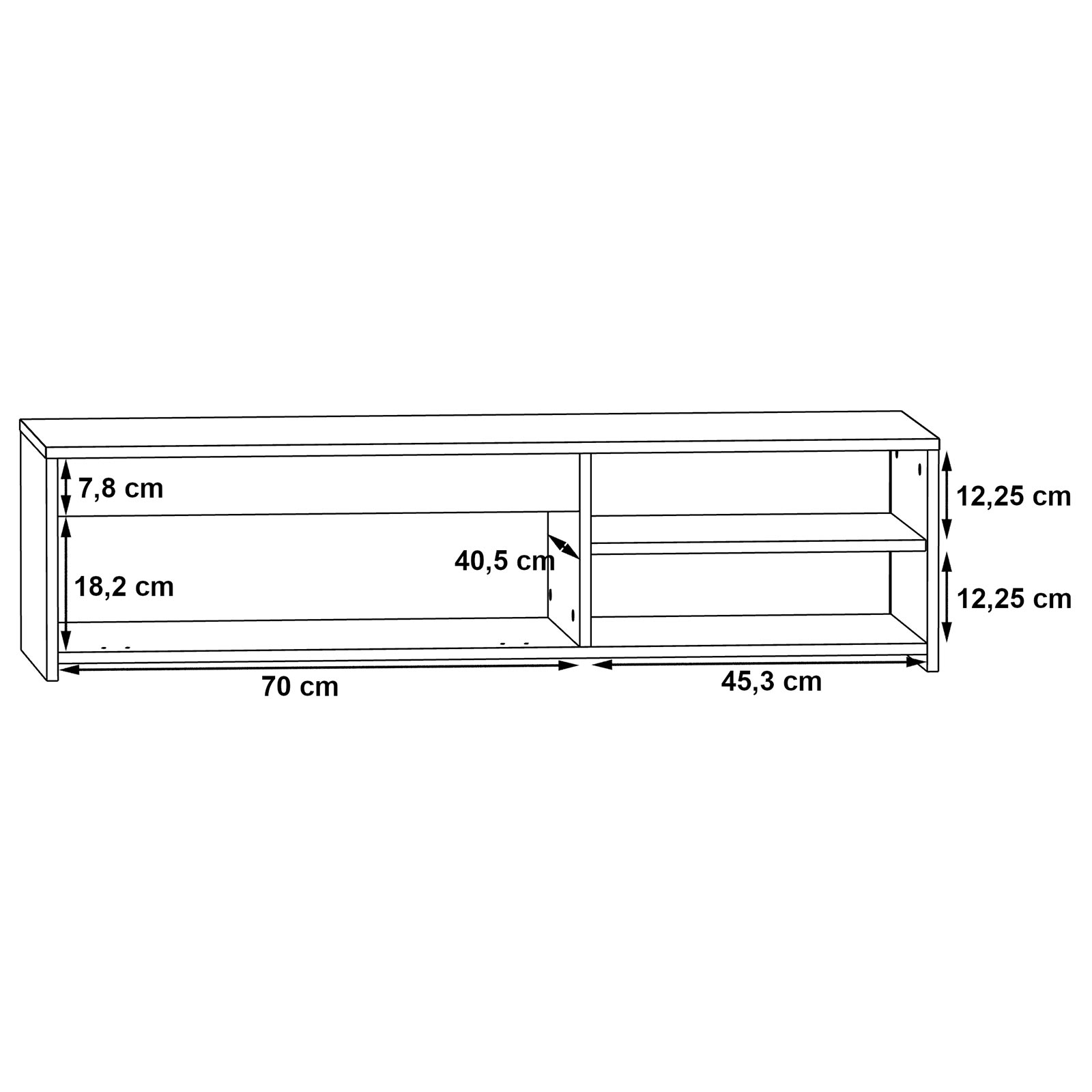 TV-Lowboard - Old Wood Vintage - 120 cm