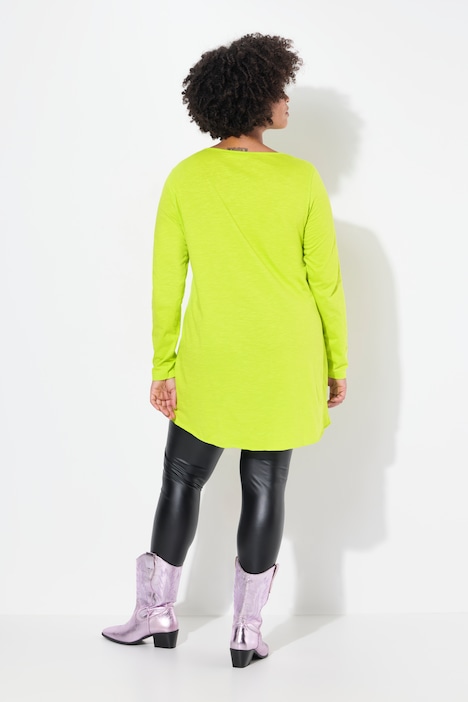 Longshirt, bequeme Passform, Rundhals, Langarm