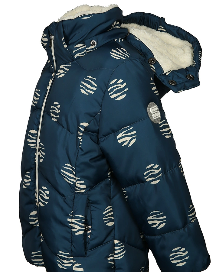 Steppjacke CRAZY ZEBRA in blue ink