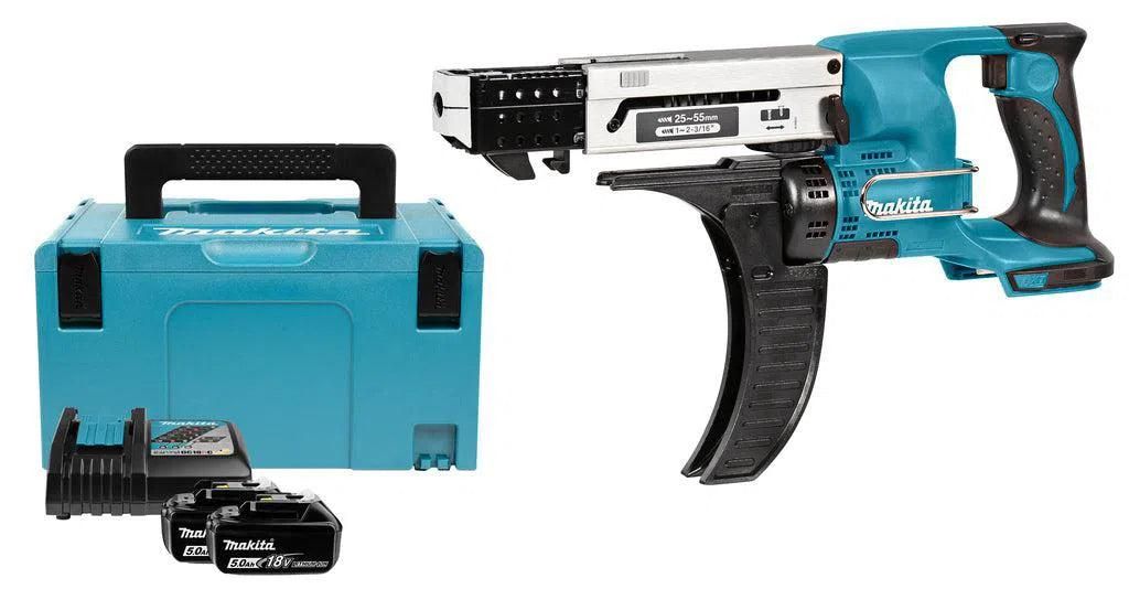 Makita DFR550RTJ Accu bandschroefmachine 25-55mm 18V 5.0Ah in Mbox