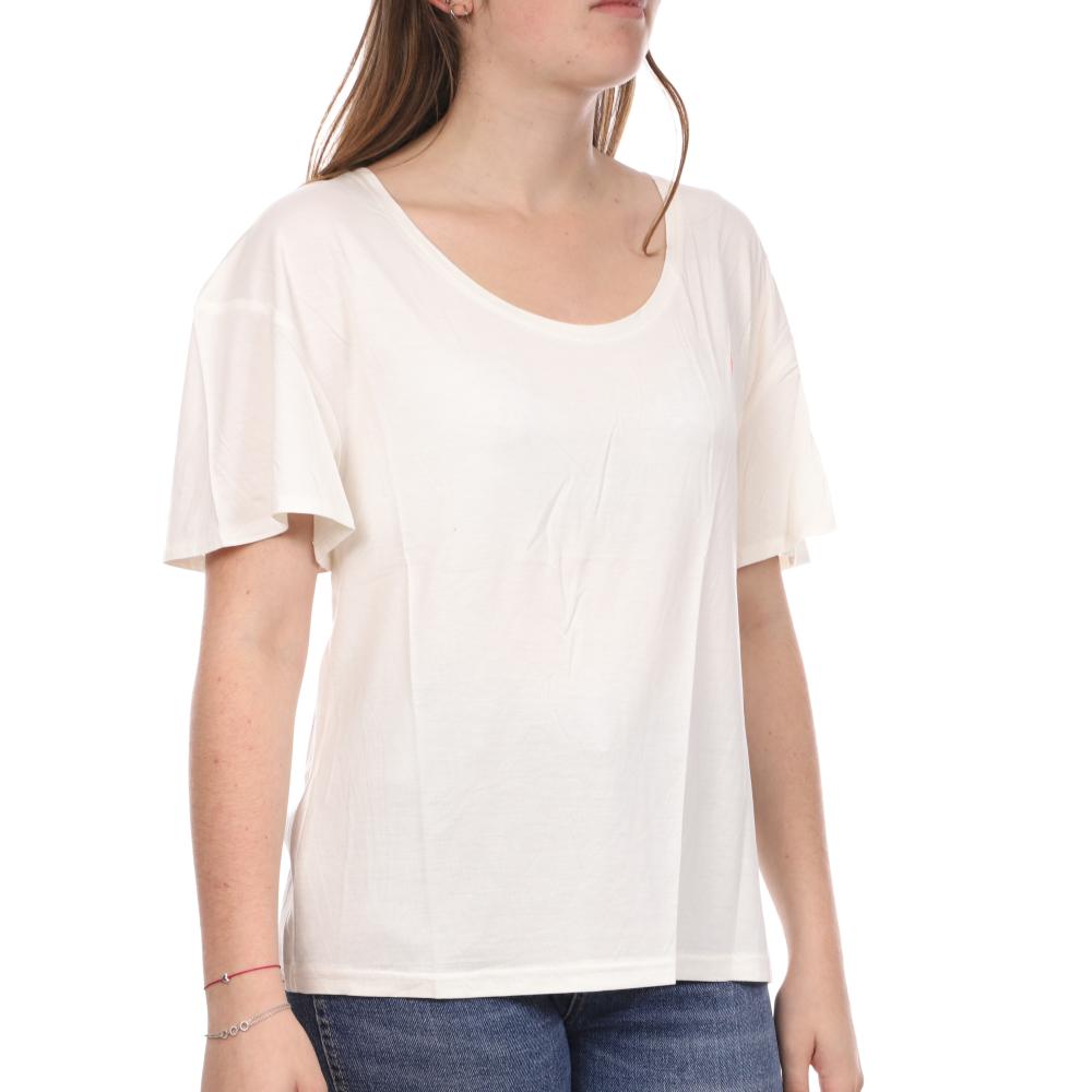 Teddy Smith T-shirt Blanc Femme Teddy Smith Tifani