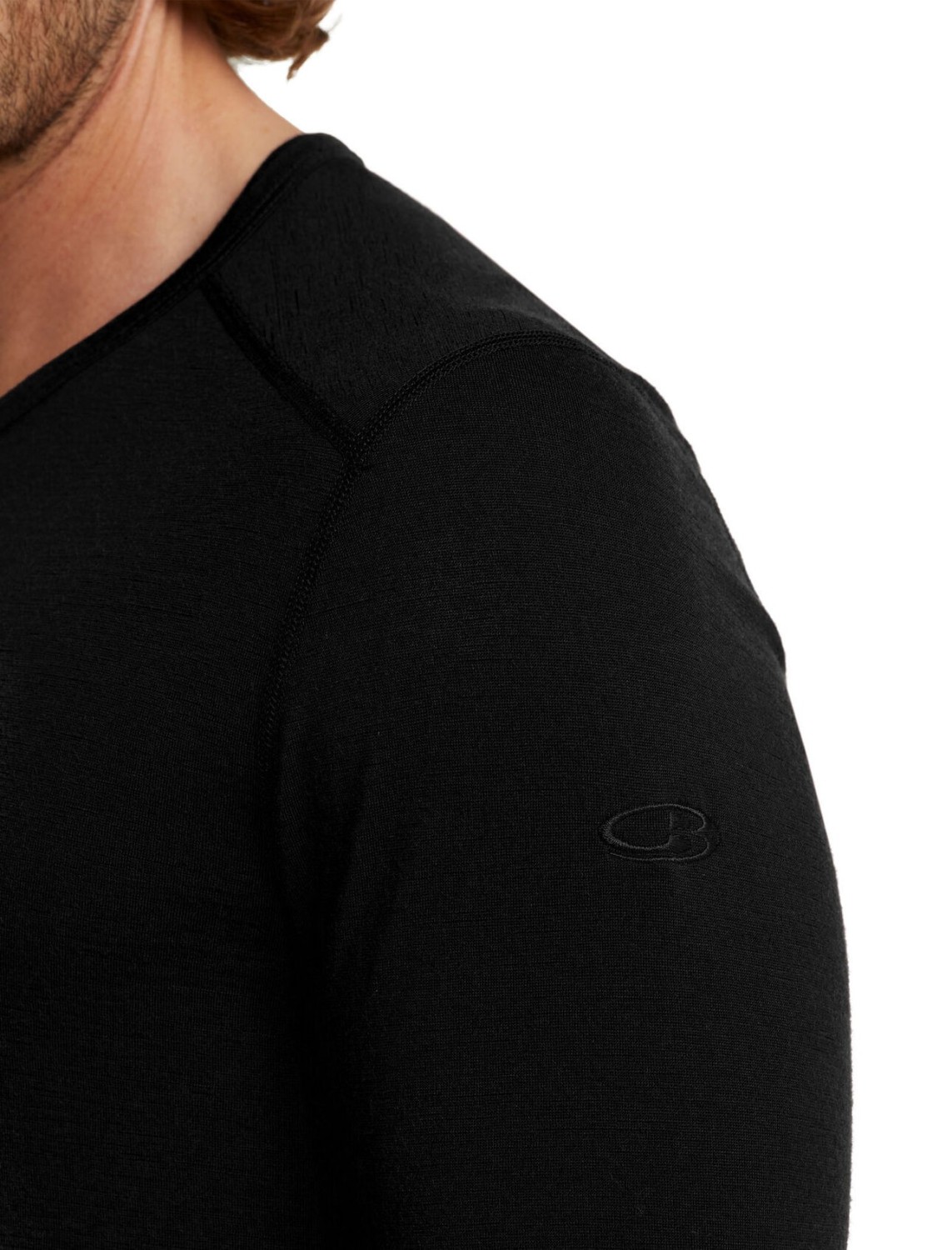 Icebreaker Herren-Langarmshirt 200 Oasis LS Crewe Black