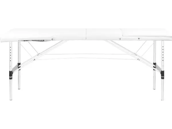Activeshop sammenklappelig massagebriks 3-delt, aluminium, model Comfort Activ FIZJO, hvid