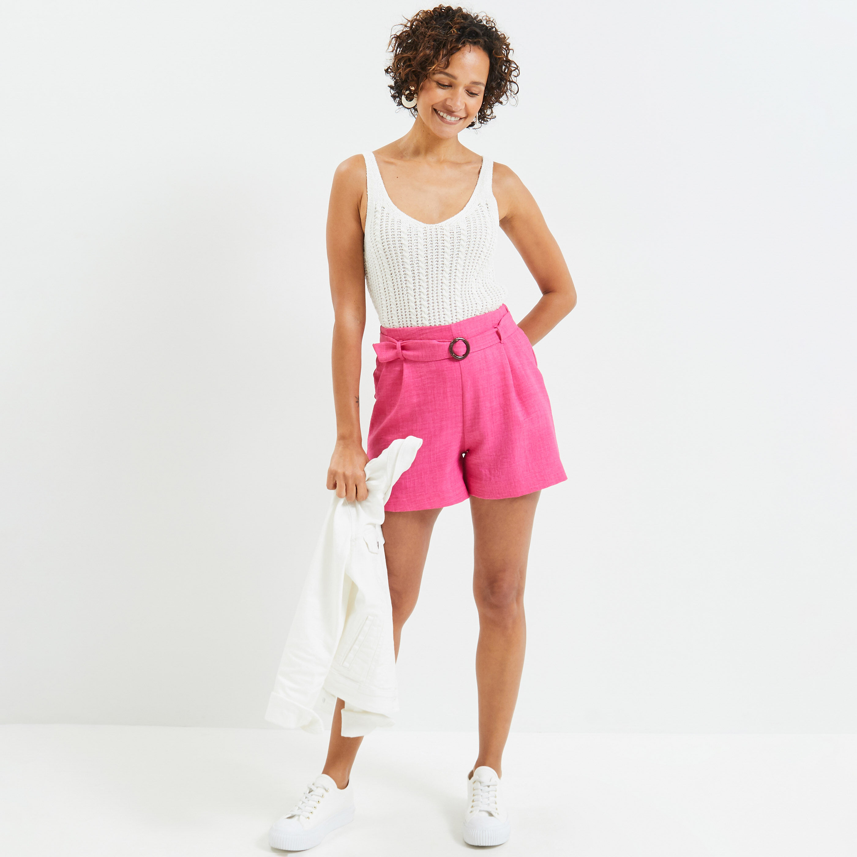 Short fluide femme - ROSE