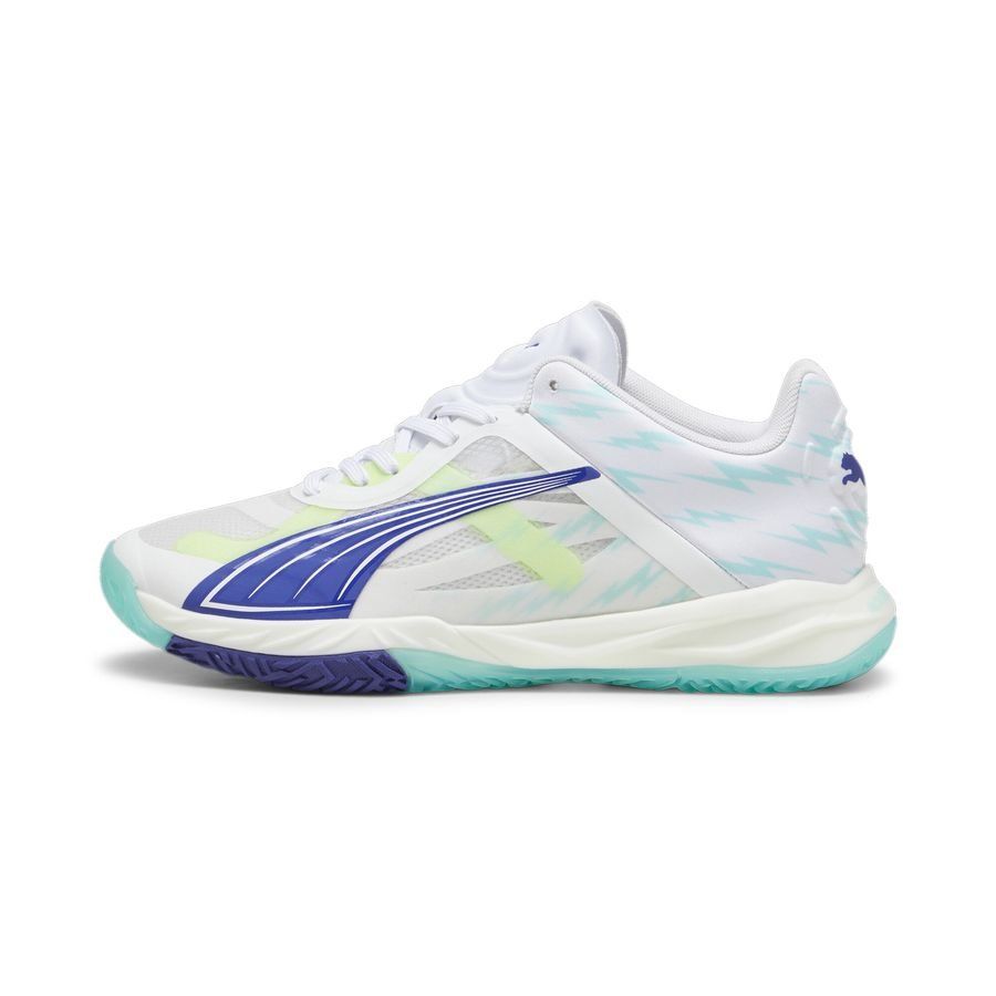 PUMA Chaussures d'entraînement Accelerate Nitro SQD W  - Blanc/Bleu/Fizzy Apple Femme