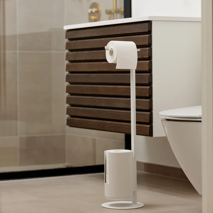 Zone Denmark - Freisteh Rim Toilettenpapierhalter, schwarz
