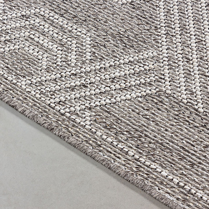Jute balkonkleed - Aruba Pattern Grijs
