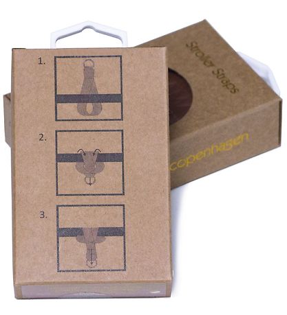 CAMA Copenhagen Strollerclips - Sort m. Brun