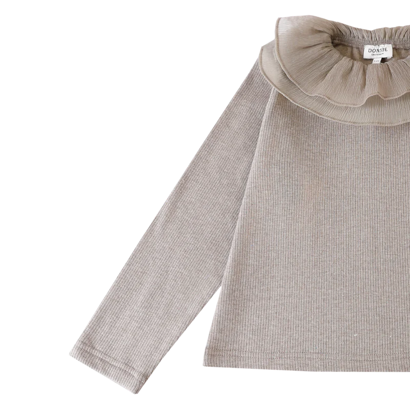 Florentien Top | Dusty Brown Melange