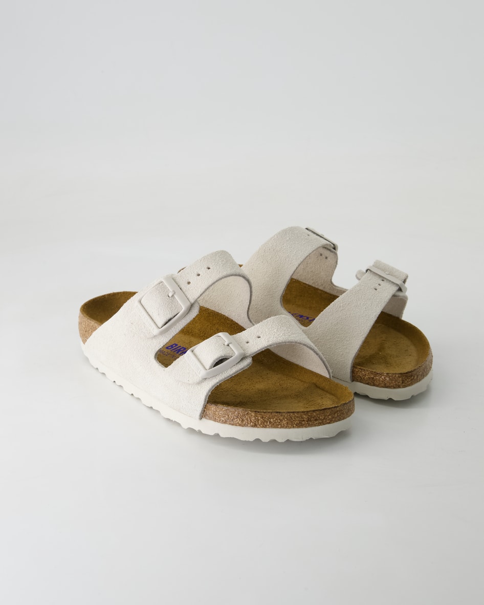 Birkenstock Arizona SFB VL Pantoletten in Weiß