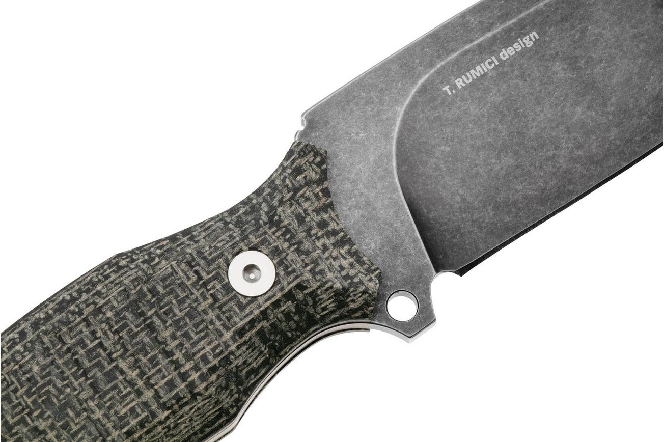 Viper David Evolution 4002ECB D2, Black Micarta, vaststaand mes
