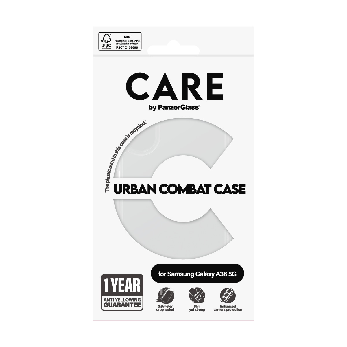CARE by PanzerGlass Handyhülle »Urban Combat Case für Samsung Galaxy A36 5G« Samsung Galaxy A36 5G Backcover, Schutzhülle, Handyschutzhülle, Case, Schutzcase, stossfest