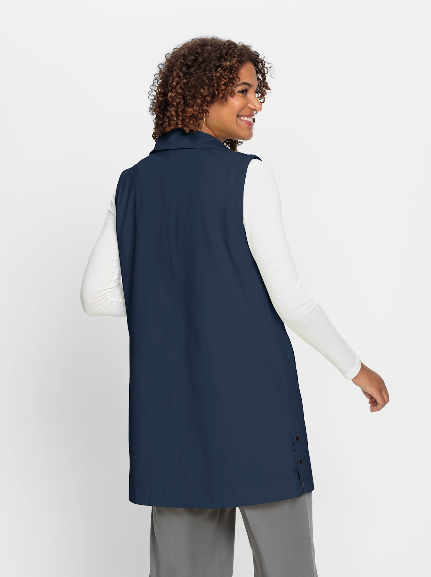 Casual Looks Langjacke mit Kapuze