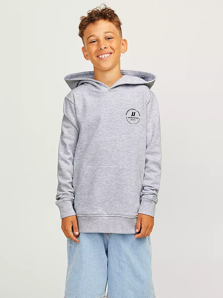 JACK & JONES Jungen Kapuzensweater - Hoodie JJESWIFT  hellgrau