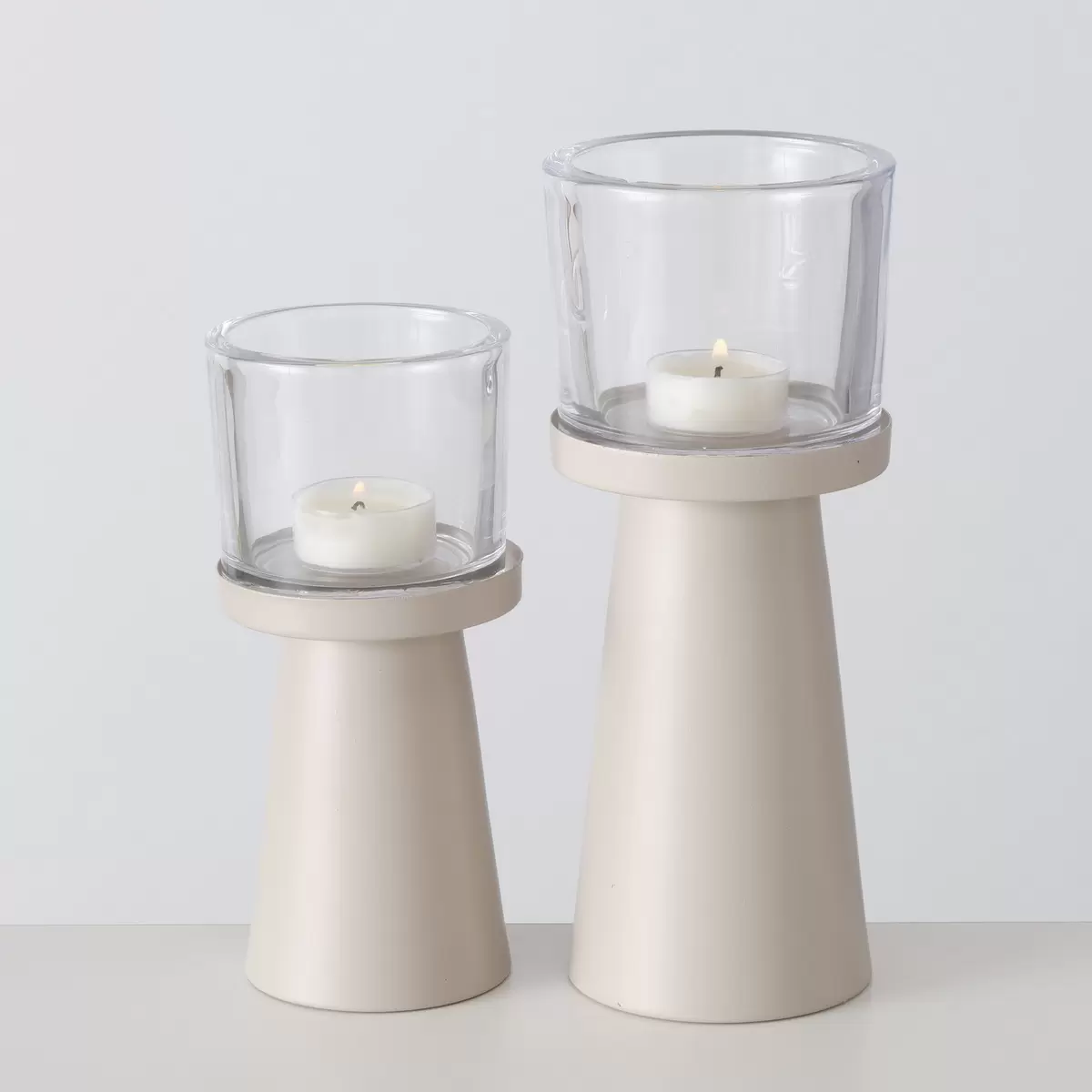 Windlicht Pius Beige