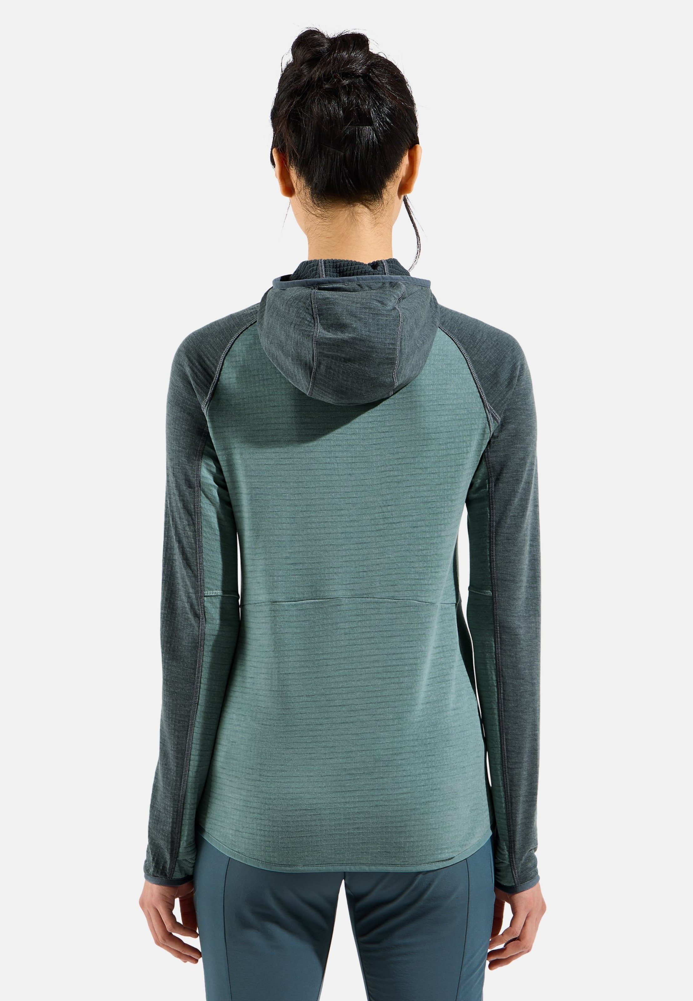 Ascent Mid Layer mit Kapuze und Reissverschluss in arctic - dark slate