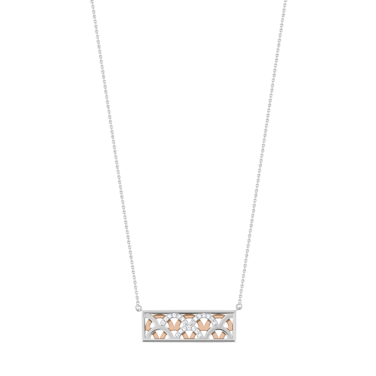 Collier 2 ors 750 diamant