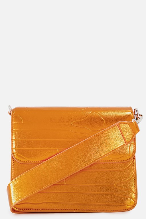 HVISK Cayman Shiny Structure Crossbody oranje