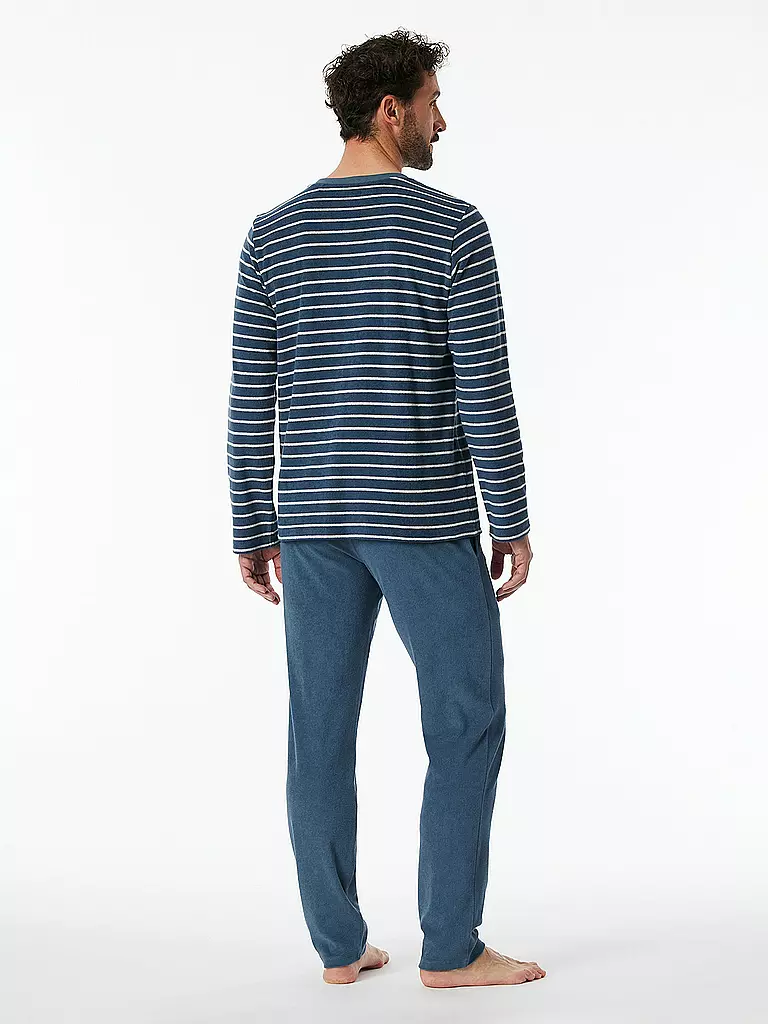 SCHIESSER Pyjama blau