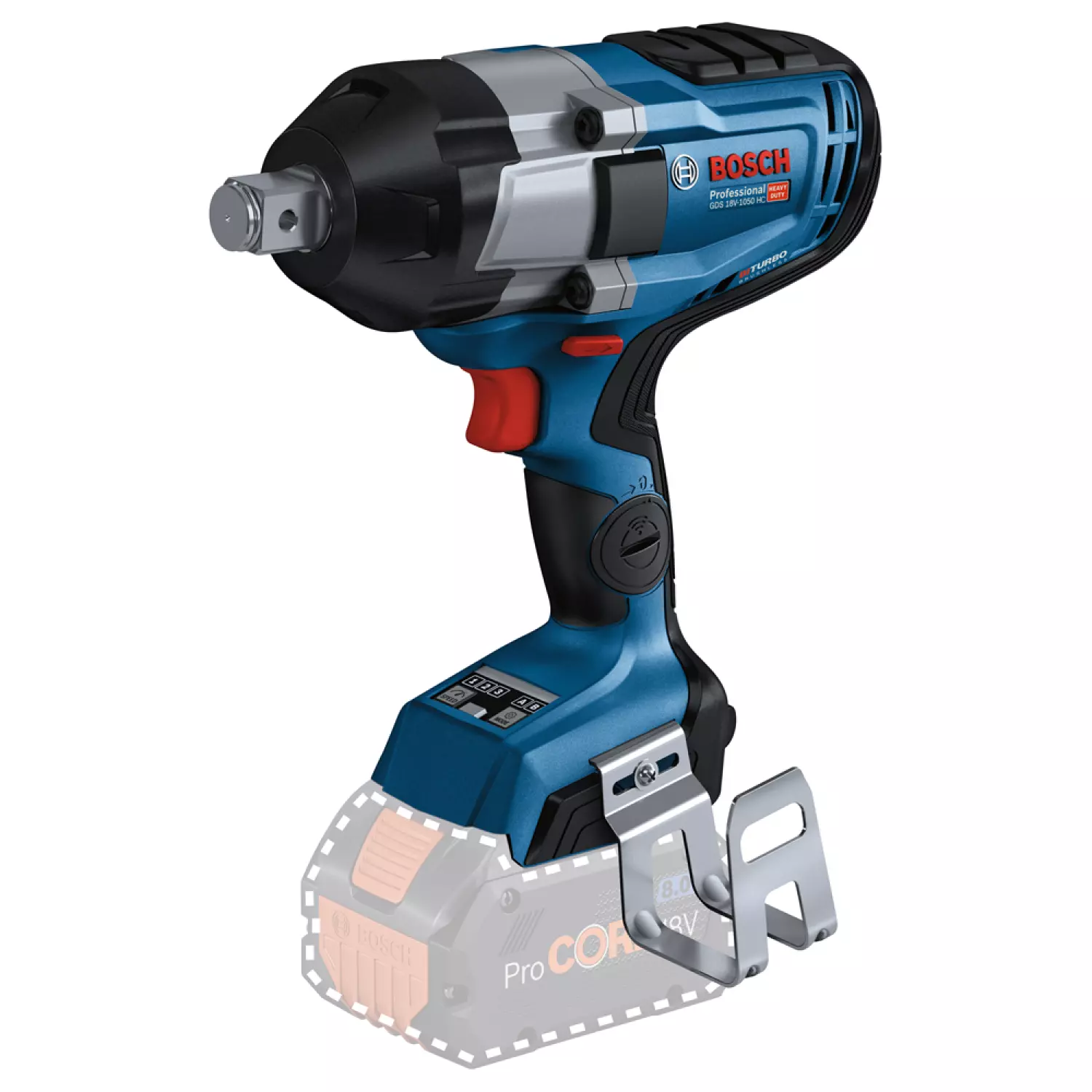 Bosch GDS 18V-1050 HC 18V Li-Ion accu BiTurbo slagmoeraanzetter body incl. Bluetooth module in L-Boxx - 1050Nm - koolborstelloos
