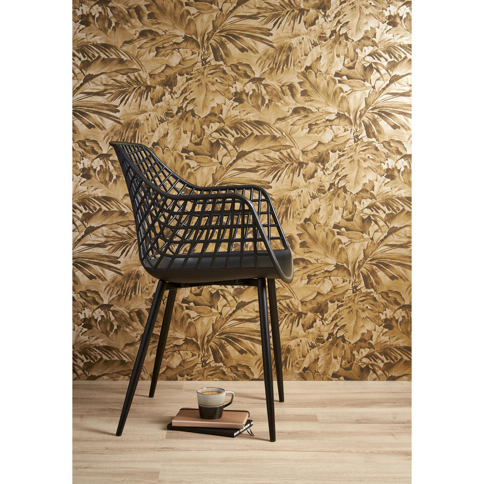 Kuipstoel Webbing Zwart