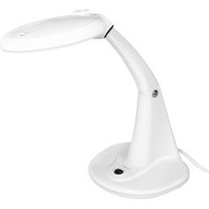 Lampe loupe à LED, 2 lentilles, blanc
