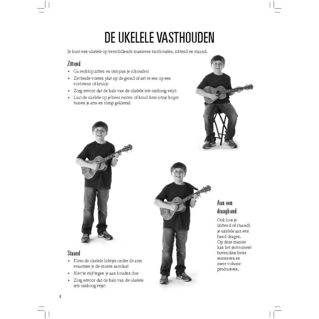 Hal Leonard Ukelele voor Kids, een beginnerscursus met stap-voor-stap instructies