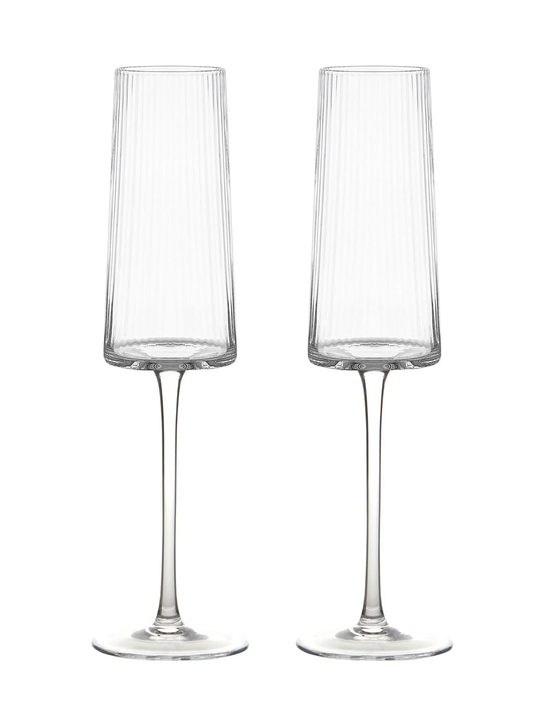 Anton Studio Designs Set of 2 Empire Champagne Saucers