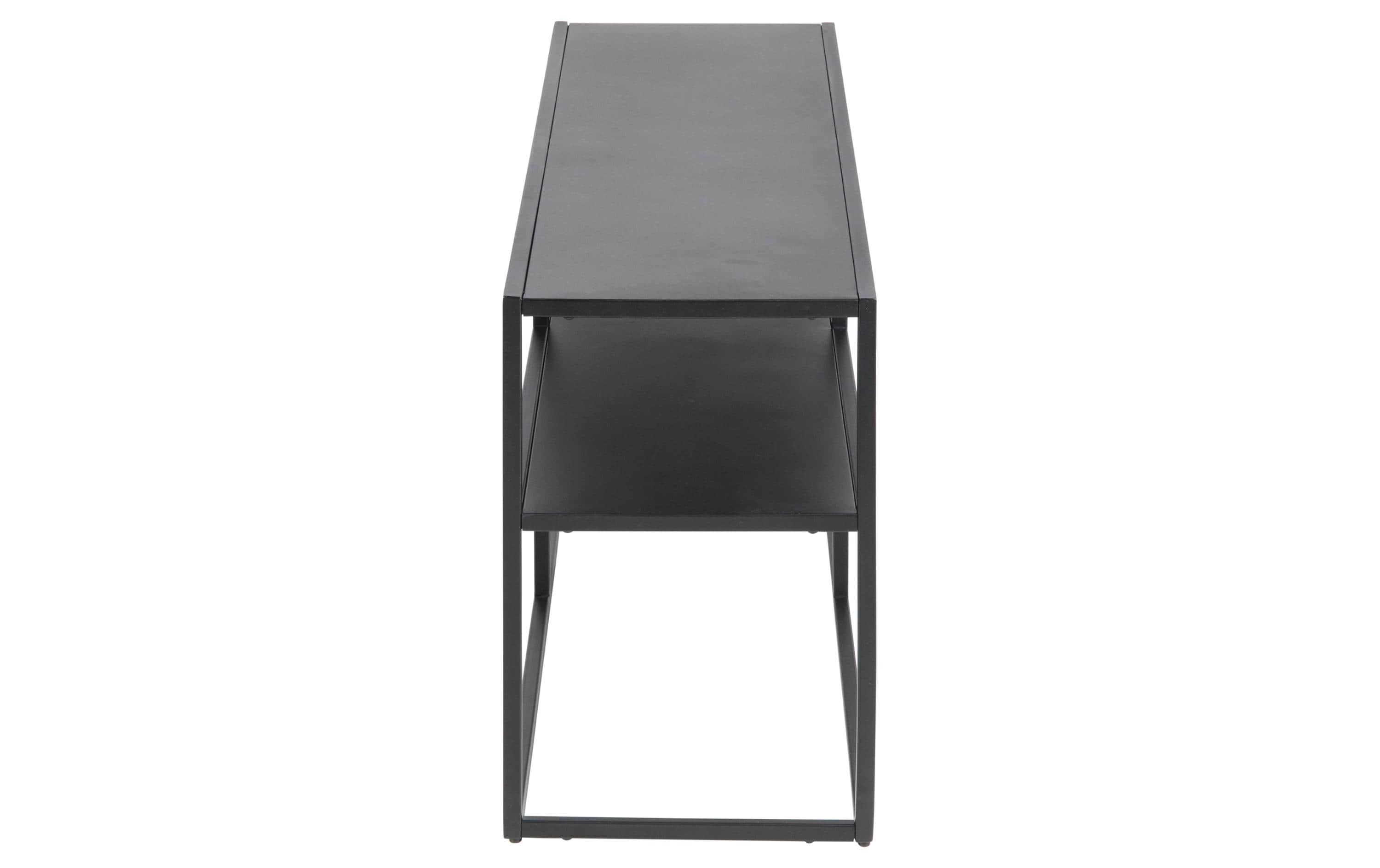 TV-Möbel Newton 120 x 30 x 46 cm, Schwarz<br>TV-Kommode
