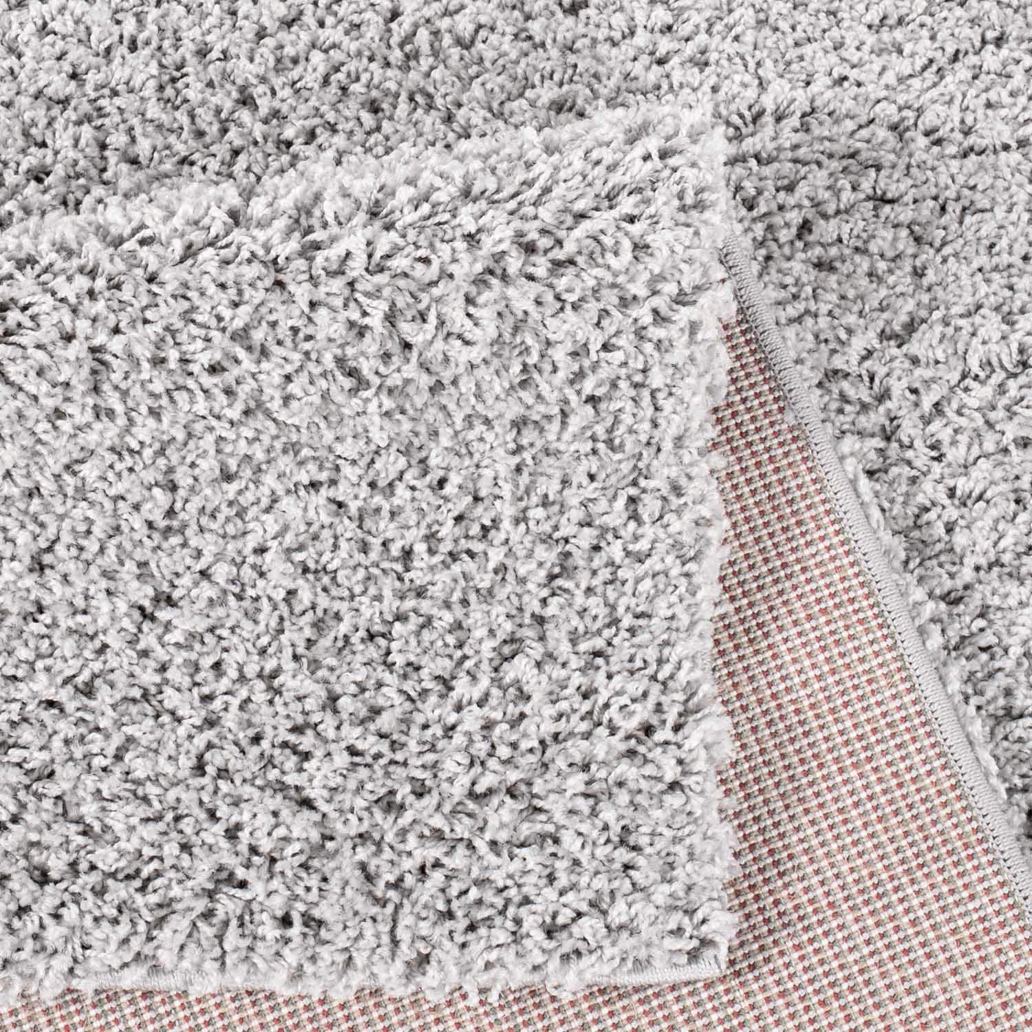 Carpet City Hochflor-Teppich »Shaggi uni 500« rechteckig 30 mm Höhe Läufer, Shaggy, Uni, Langflor, weich, Wohnzimmer, Schlafzimmer, Kinder