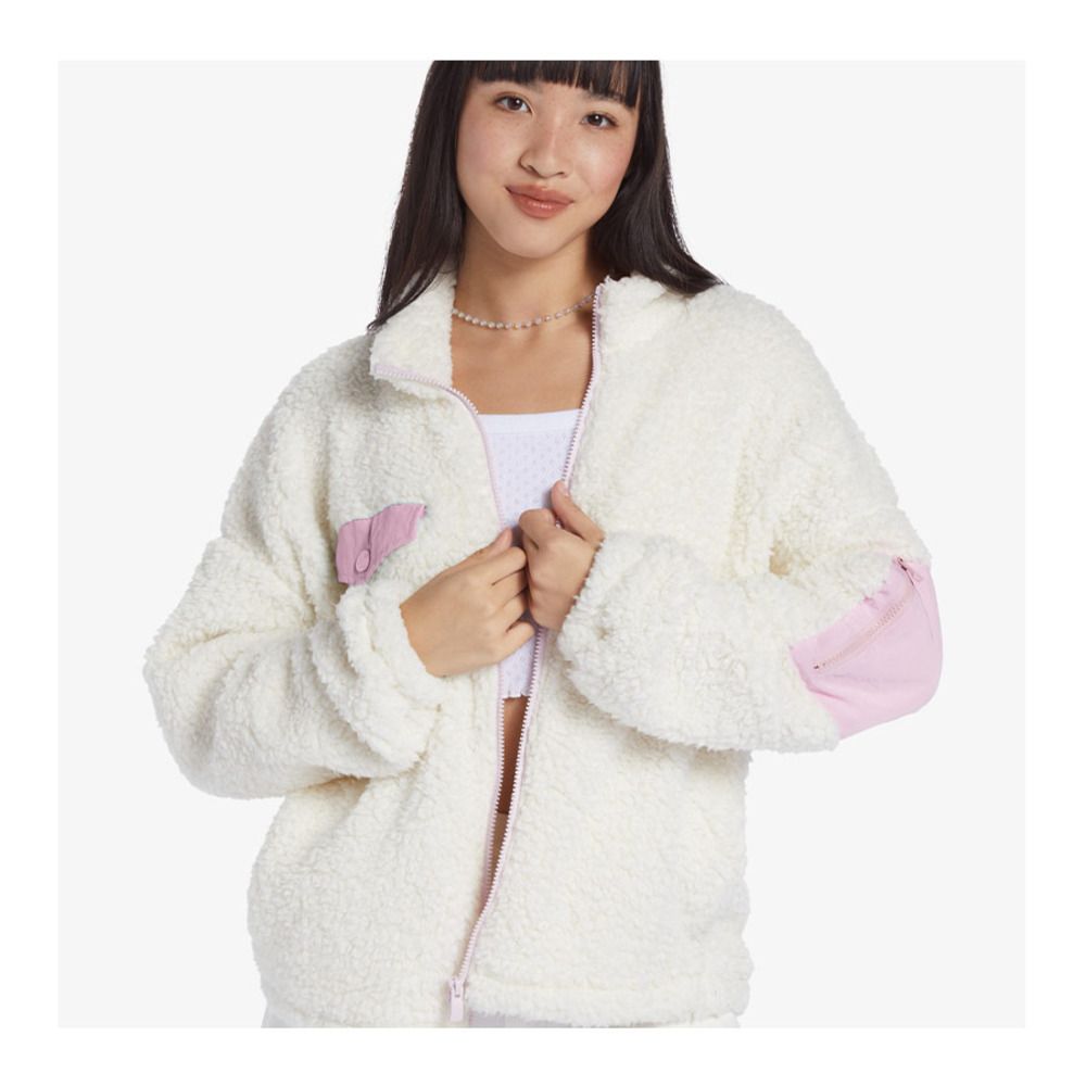 Roxy CHLOE KIM POP SNOW - Polaire Femme vanilla ice