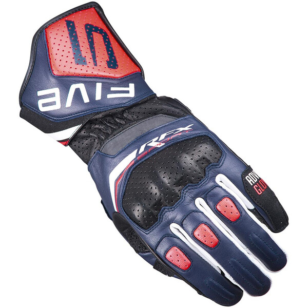 Five - Gants RFX Sport Evo Bleu / Rouge fluo / Blanc