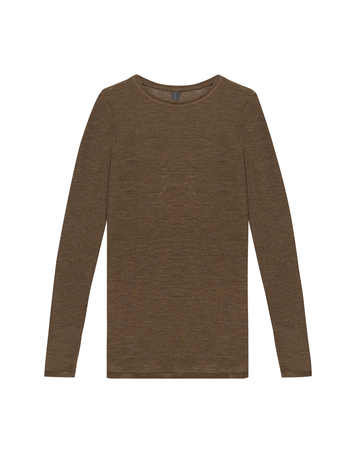Shirt van merinowol/zijde voor dames in Zwart