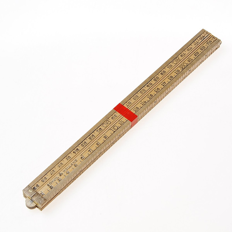 Schuil timmermansduimstok palmhout 1m