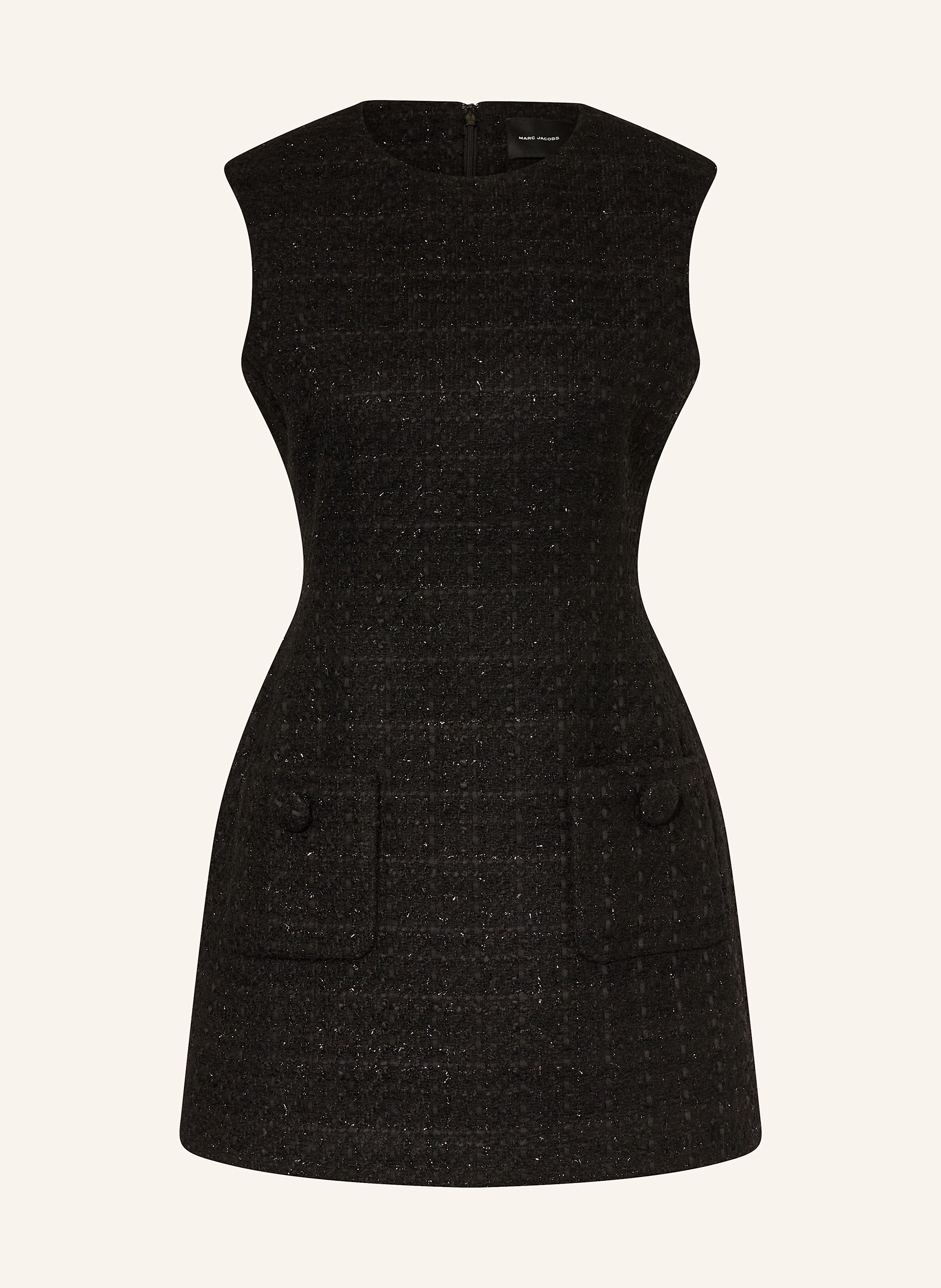 MARC JACOBS Etuikleid aus Tweed mit Glitzergarn