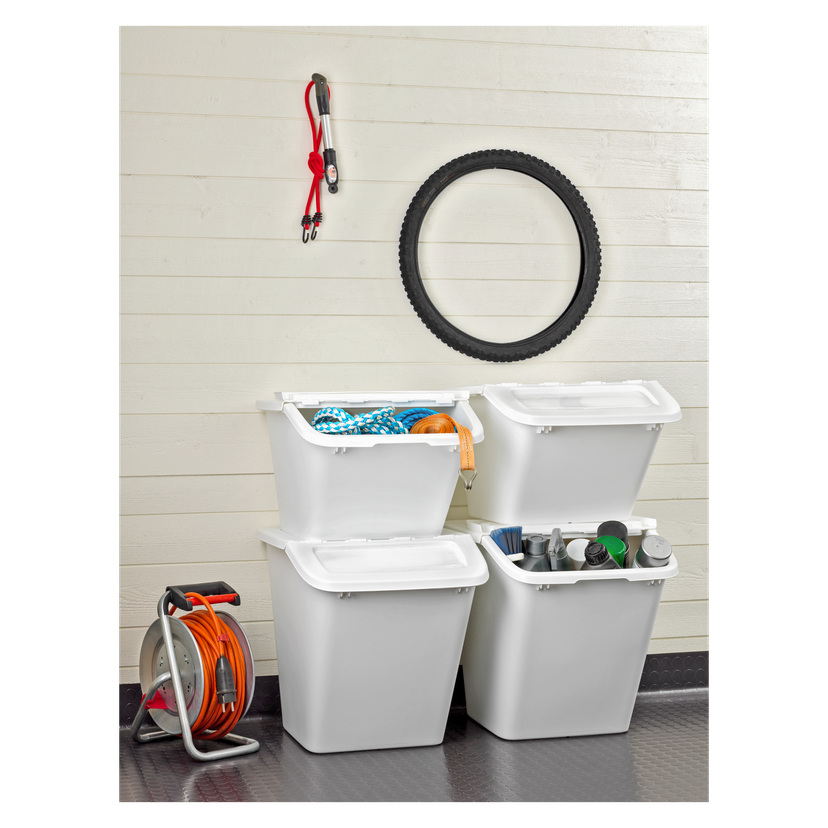 Oppbevaringsboks som kan stables 55 l 39x56x43,5 cm