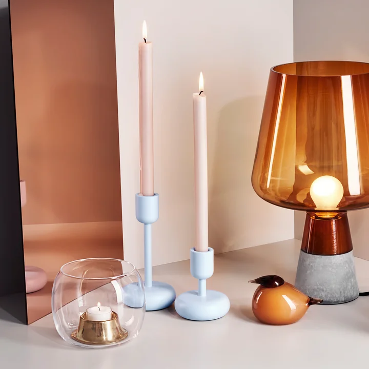 Iittala - Nappula Kerzenständer, 2er-Set, 107 183 mm, weiss