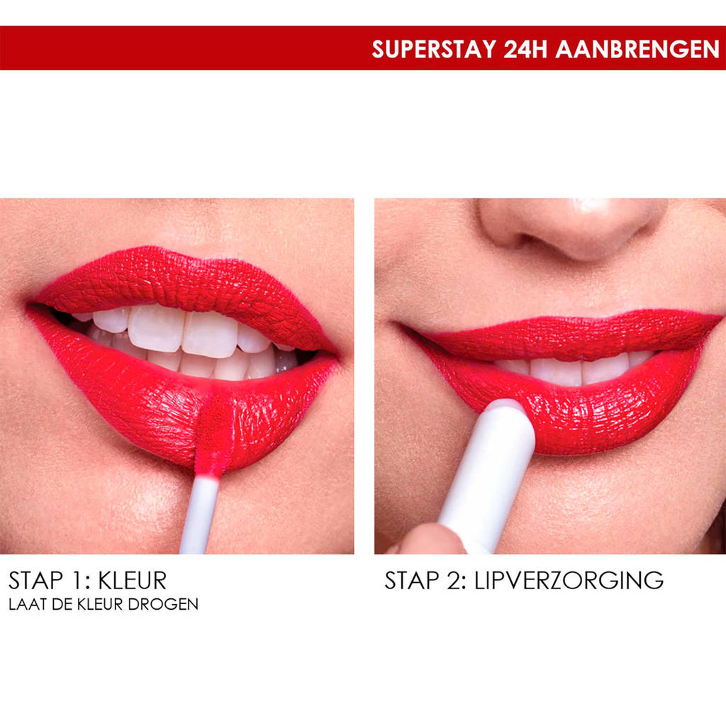 Blijft effectief!SuperStay 24HRS lippenstift - 260 Wildberry