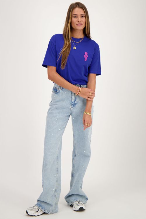 Blauw T-shirt la vie a Paris