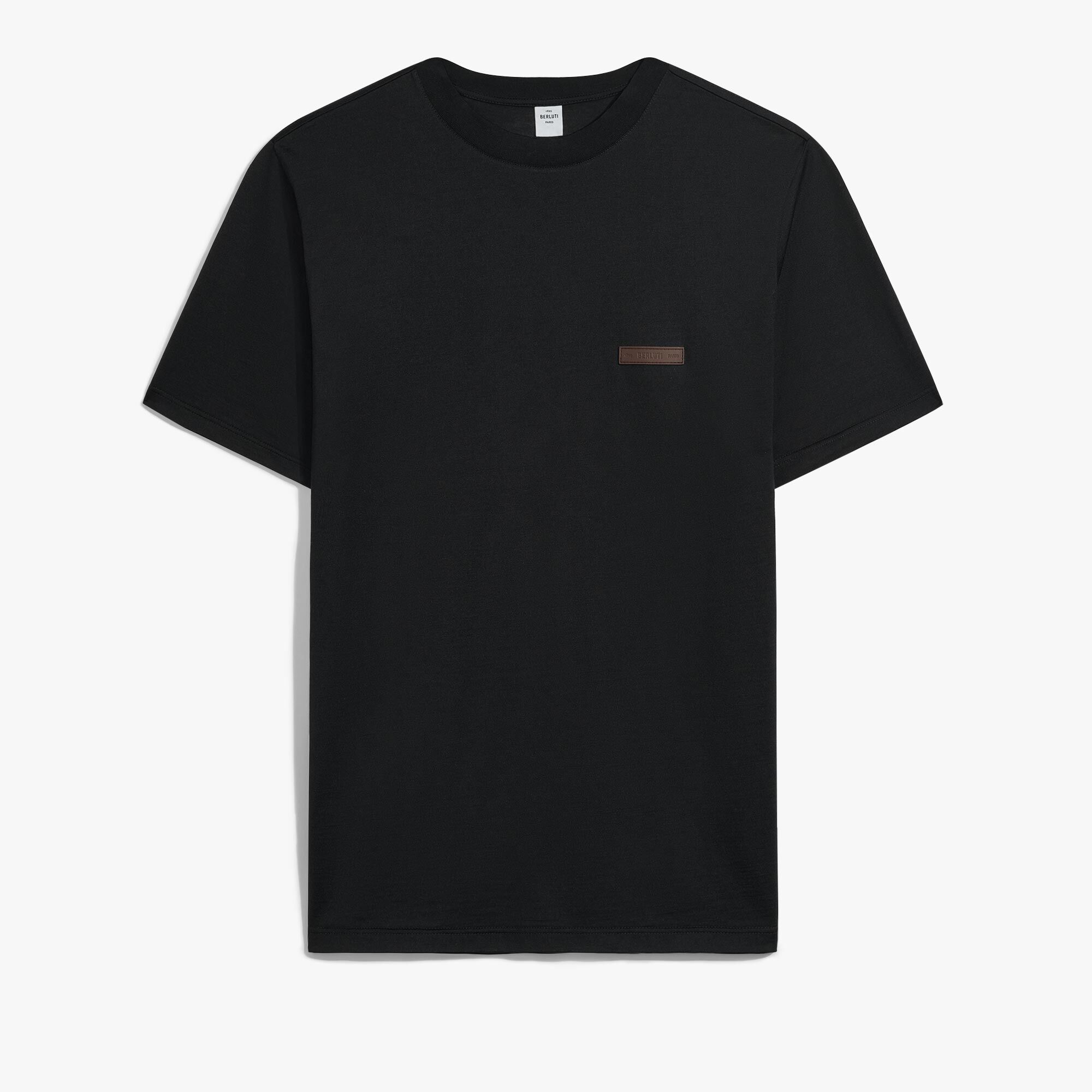 T-Shirt Avec Detail En Cuir