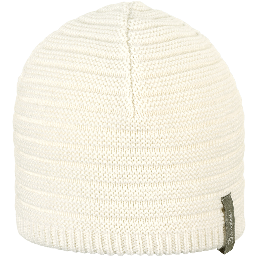 Sterntaler Strickmütze Rippe ecru