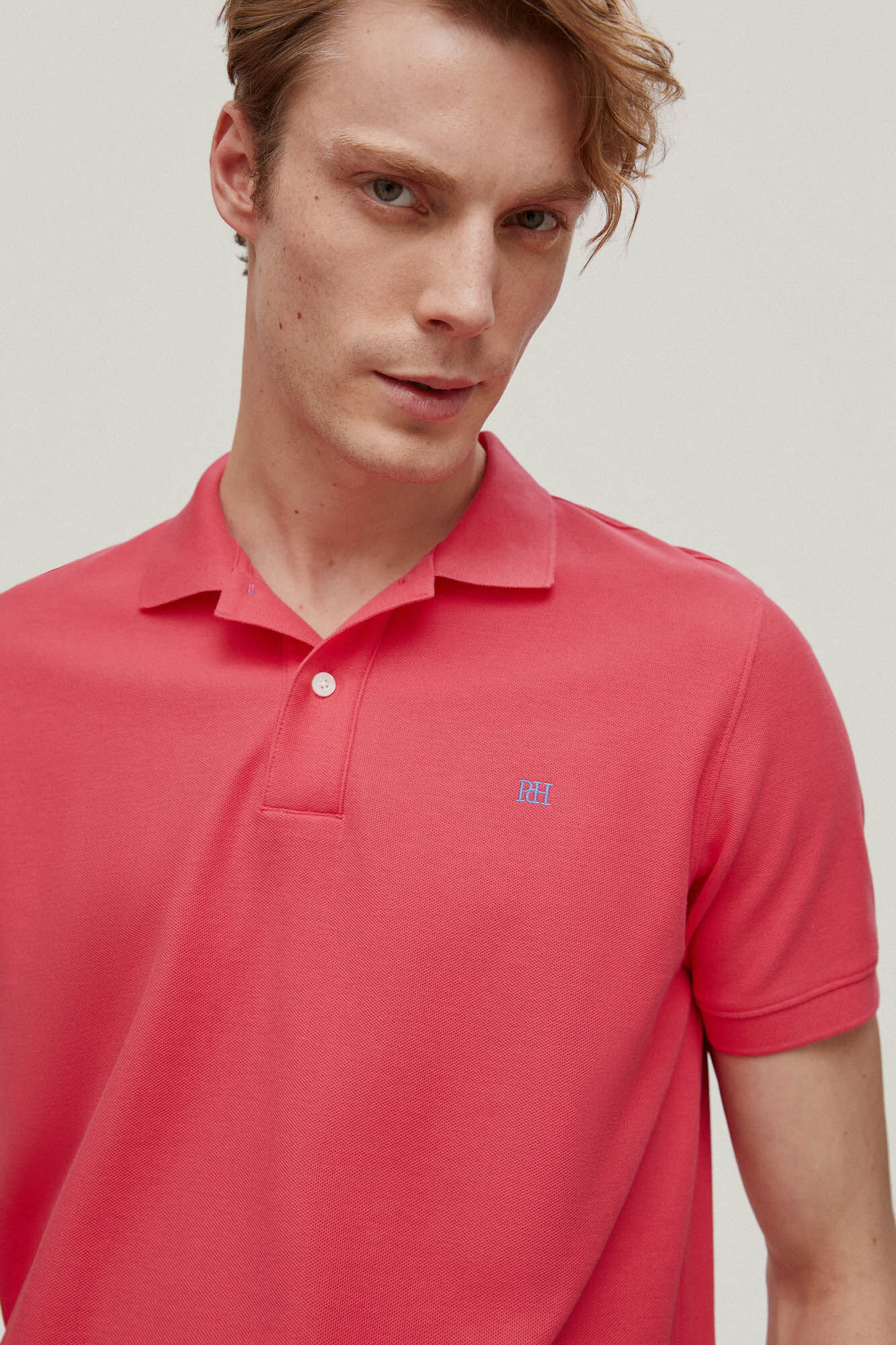 Logotipo Polo Piqué - Coral