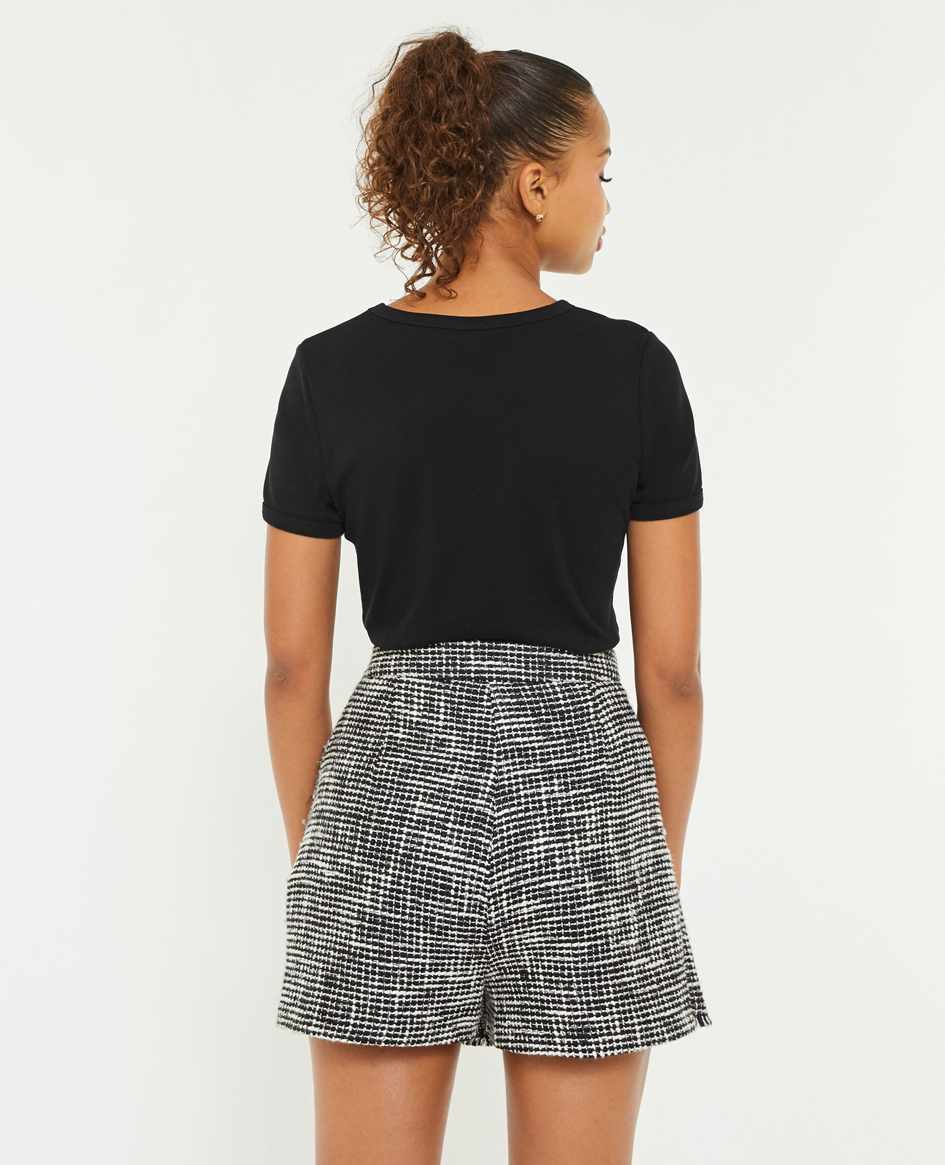T-shirt col rond - Noir