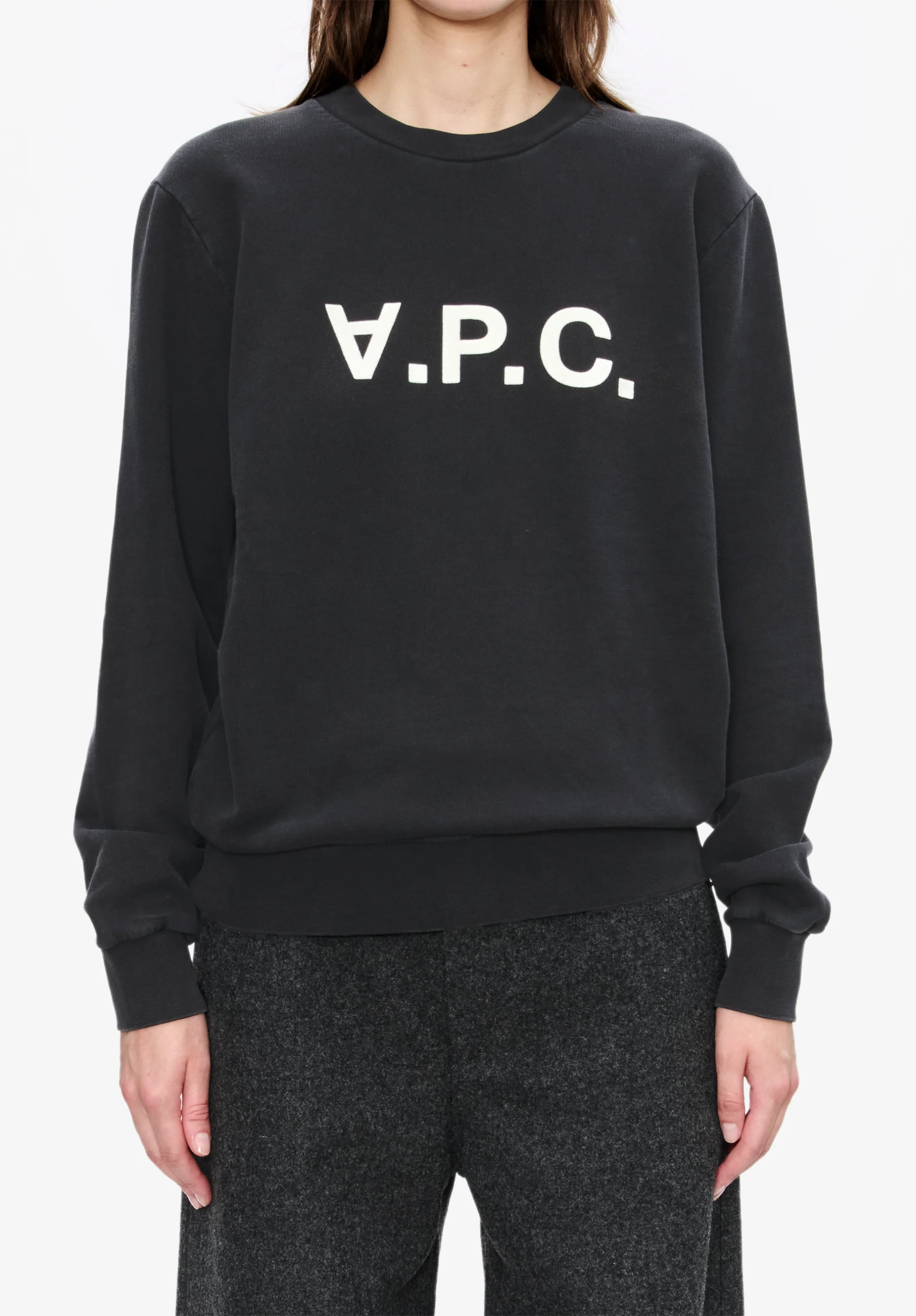 sweat standard grand vpc - Noir/blanc casse