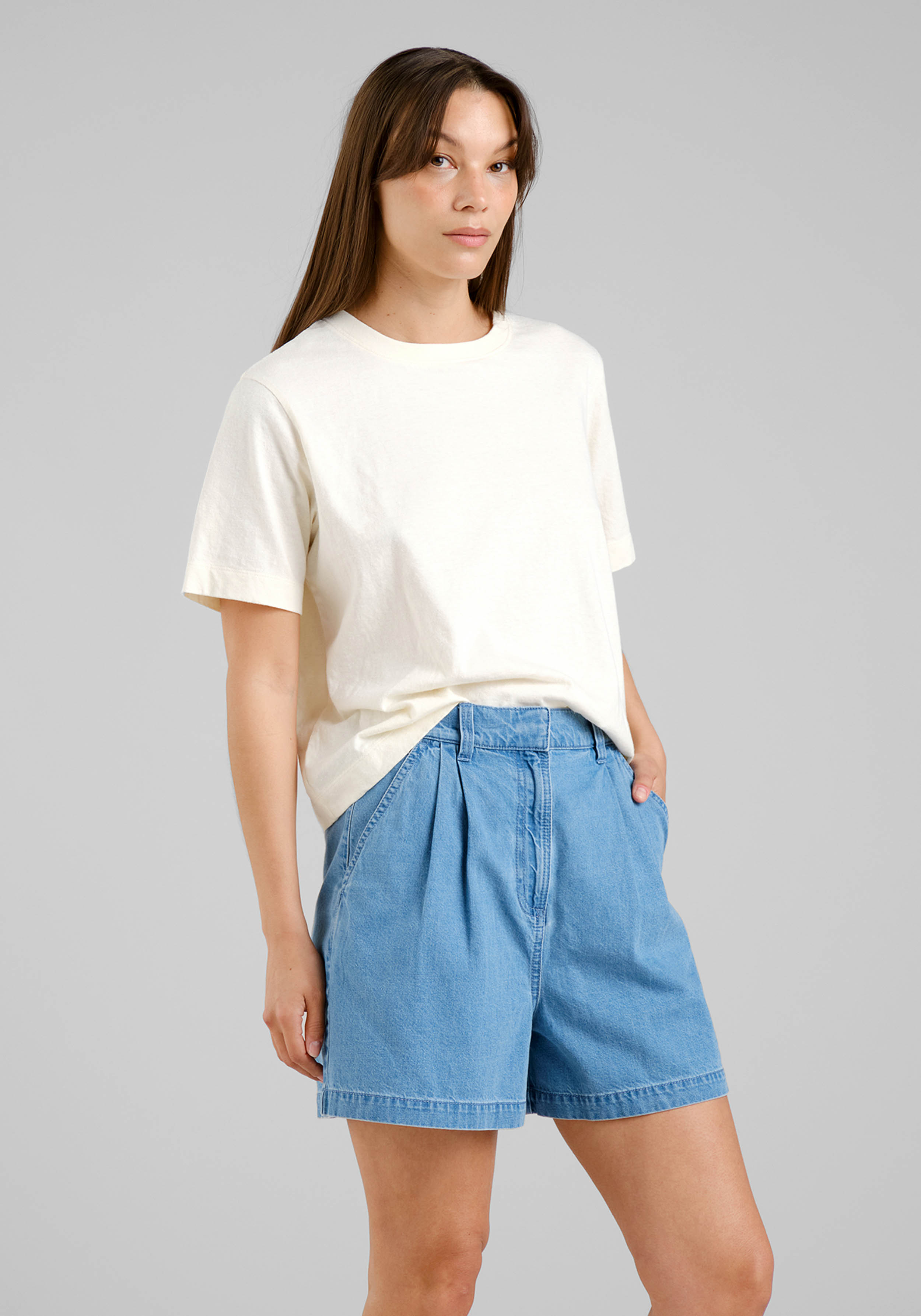 Dedicated Shorts Djupvik Denim Light Blue