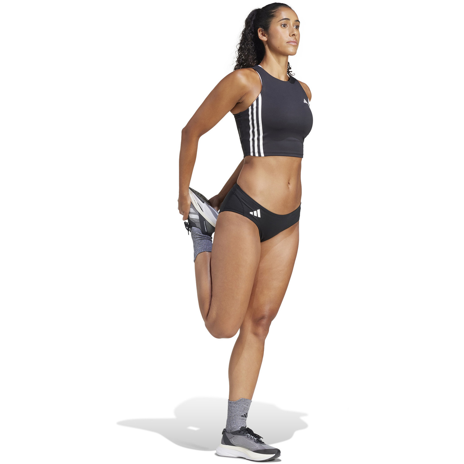 adidas Adizero Crop Top Brief Set Dames