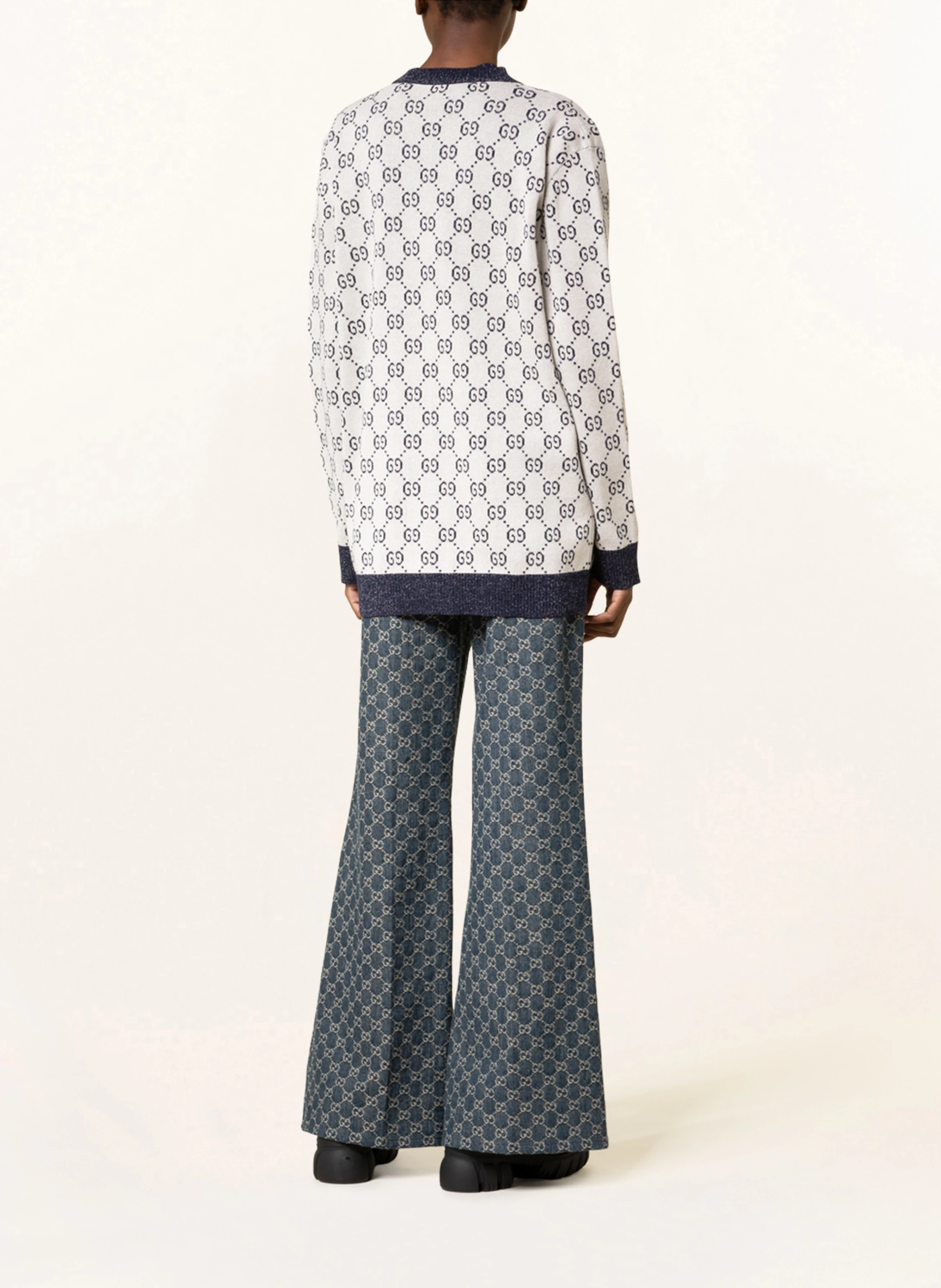 GUCCI Strickjacke mit Glitzergarn