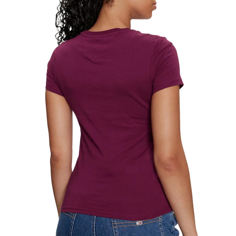 Tommy Hilfiger T-shirt Bordeaux Femme Tommy Hilfiger Linear